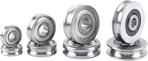 10pcs تقويم عجلة مختلطة على خط مع الأخدود تحمل v 6201 12x32x10mm بكرة U نوع الأخدود (V6201-3-1) in Saudi Arabia