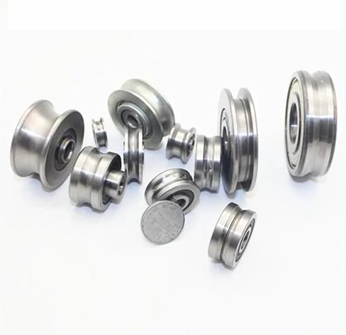 10pcs تقويم عجلة مختلطة على خط مع الأخدود تحمل v 6201 12x32x10mm بكرة U نوع الأخدود (V6201-3-1) in Saudi Arabia