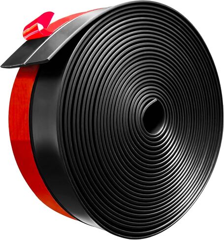 Silicone Weather Stripping, 2 inch (W) x 20 Ft (L) Door Draft Stopper Window Seal Strip for Gaps of Door & Windows, Garage Door Under Bottom, Sealing Tape Shower Doors Sweep, Transparent in Kuwait