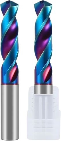 Vsharp HRC65 Solid Carbide Twist Drill Bit Tungsten Steel NACO4 Coating Drill Bit for Cast Iron Alloy Stainless Steel Aluminium(2.0mm,1PCS) in Saudi Arabia
