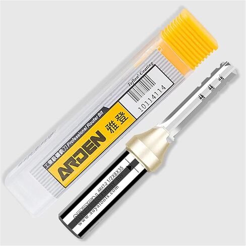 Arden 3 Flutes TCT Straight Router Bit 3-Blade Cutting CNC Milling Cutter Carbide Cutter for Wood MDF Multilayer Particle Board(3mm) in Saudi Arabia
