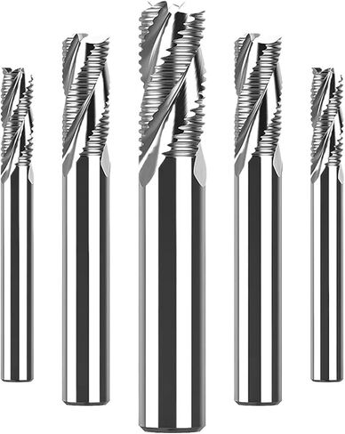 Roughing End Mill 4-20mm 3 Flutes CNC Solid Carbide Router Bits for Aluminum Spiral Bit HRC55 Solid Carbide Milling Cutter(10x40) in Saudi Arabia