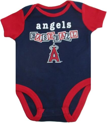 VF Los Angeles Angels Team Logo Infant Creeper Bodysuit - Team Colors in Kuwait