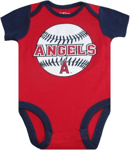 VF Los Angeles Angels Team Logo Infant Creeper Bodysuit - Team Colors in Kuwait