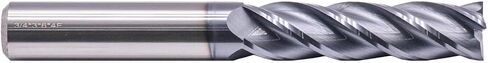 BestParts High Performance Solid Carbide Long End Mill, AlTiN Coated, 4 Flute, 30 Degree Helix, 3/4" Cutting Diameter, 3/4" Shank Diameter, 3" Length of Cut, 6" Overall Length in Saudi Arabia