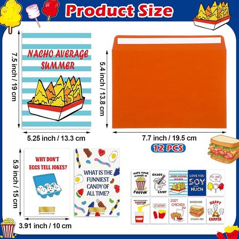 10 PCS Parents Camp Camp بطاقات مع بطاقات نكتة من الخدش للأطفال مضحك Summer Sleepaway Camp Party لصالح Orange Orvice for Summer Stationery Holiday Explorness Explorness in Kuwait
