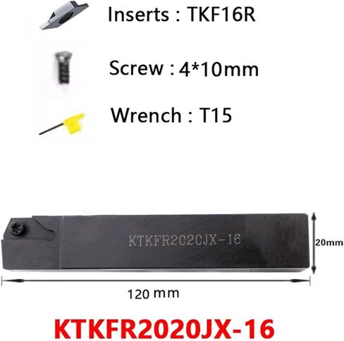 أداة مخرطة KTKFR KTKFR1010JX12 KTKFR1212 KTKFR1616 KTKFR2020 JX12 jx16 استخدم TKF12R TKF16R إدراج القطع في الانتقال (KTKFR202020JX-16) in Saudi Arabia