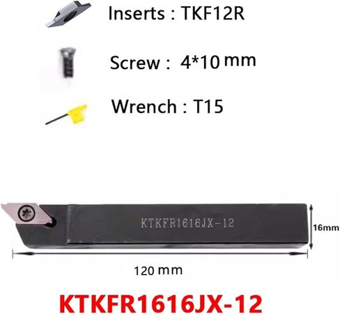 أداة مخرطة KTKFR KTKFR1010JX12 KTKFR1212 KTKFR1616 KTKFR2020 JX12 jx16 استخدم TKF12R TKF16R إدراج القطع في الانتقال (KTKFR202020JX-16) in Saudi Arabia