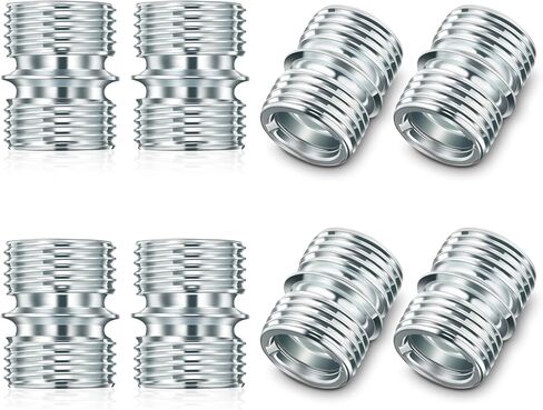 Shimeyao 8 Pcs Coarse Thread 16 Teeth Connector for Diameter Wire Shelving Poles, Shelving Connectors Parts Accessories for Shelf Unit, Extending Rack(25.4mm/1 Inch) in Saudi Arabia