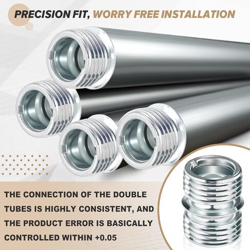Shimeyao 8 Pcs Coarse Thread 16 Teeth Connector for Diameter Wire Shelving Poles, Shelving Connectors Parts Accessories for Shelf Unit, Extending Rack(25.4mm/1 Inch) in Saudi Arabia