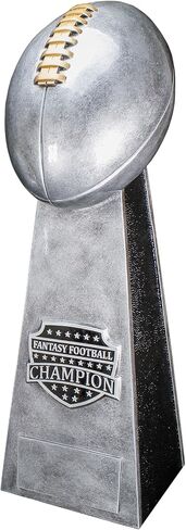 Tecade Awards Fantasy Football Champion Trophy - Gold أو Silver ، 11.5 أو 16 بوصة - جائزة FFL المحفورة المخصصة - تخصيص الآن in Kuwait