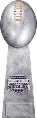 Tecade Awards Fantasy Football Champion Trophy - Gold أو Silver ، 11.5 أو 16 بوصة - جائزة FFL المحفورة المخصصة - تخصيص الآن in Kuwait