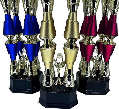 Express Medals Various Sport Giant 54 Inch Tall 19 Inch Wide 4 Post Column Gold Red or Blue Trophy Cup Award Includes Attached Plate with up to 5 Lines of Your Custom Engraved Text. Weighs 11 lbs. in Saudi Arabia