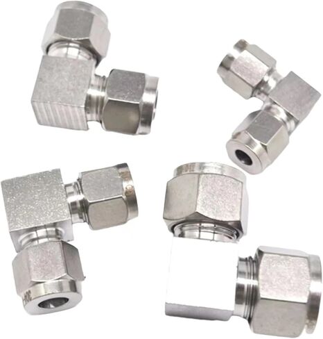 Fit Tube O/D 3-25mm 1/8 1/4 3/8 1/2 3/4 بوصة 304 مقاوم المقاوم المقاوم للمرفق المساواة في الهواء الطريف ملاءمة 2pcs (25 ملم) in Kuwait