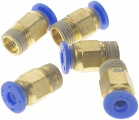 5pcs 1/8 1/4 3/8 1/2 بوصة لتناسب الأنبوب O/D 4/6/8/10/10/12MM PUSHFIT CONNECTOR UNION ENCROMER EQUISE FITTING (FIT TUBE OD 12MM ، 1/2 ") in Kuwait