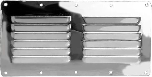 Boat Accessories 2X Stainless Steel Air Vent Grille Wall Ducting Cover Ventilation Louvre 4.53 * 9.13 Inches in Saudi Arabia