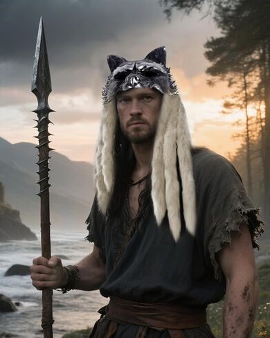 قناع L'Vow Voking Fur Wolf Cosplay Cosplay Accopary للنساء رجال Halloween Larp in Saudi Arabia