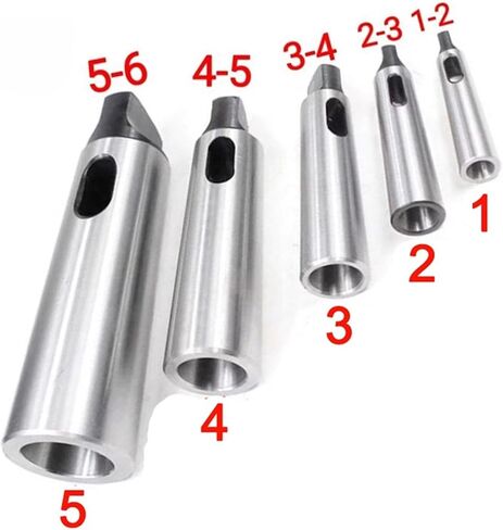 1pcs MT1 MT2 MT3 MT4 MT5 Sleeve Arbor Morse Taper Adapter Reducing Sleeve for Morse Taper Sleeve Shank Tool Handle(MT1-MT2) in Saudi Arabia