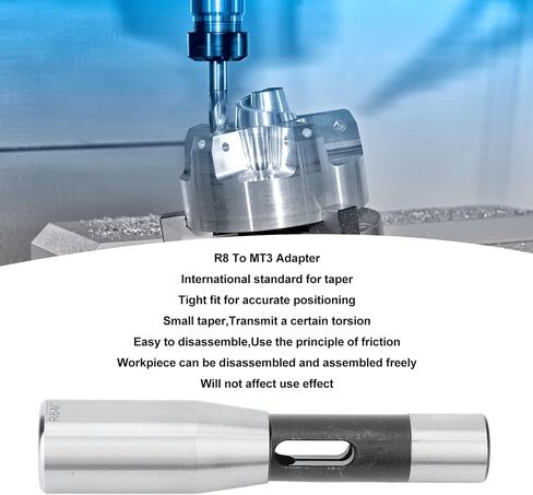R8 to MT3 Socket Hardened Ground Morse Taper for MILLING Machine Accessories in Saudi Arabia