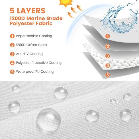 Jon Boat Cover 16ft with Motor Cover, 1200D Heavy Duty Marine Grade Polyester Fabric, Waterproof UV Resistant Mooring Boat Cover with Mooring Sand Bag, Gray in Saudi Arabia