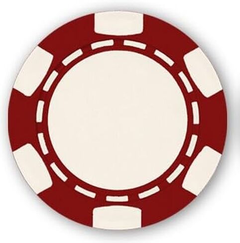 Da Vinci 6 Spot Clay Composite 11.5 Gram Poker Chips ، 100 رقائق فارغة للطباعة للأشعة فوق البنفسجية مباشرة أو ختم ساخن (أخضر) in Kuwait