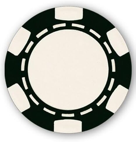 Da Vinci 6 Spot Clay Composite 11.5 Gram Poker Chips ، 100 رقائق فارغة للطباعة للأشعة فوق البنفسجية مباشرة أو ختم ساخن (أخضر) in Kuwait