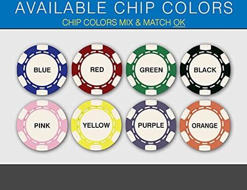 Da Vinci 6 Spot Clay Composite 11.5 Gram Poker Chips ، 100 رقائق فارغة للطباعة للأشعة فوق البنفسجية مباشرة أو ختم ساخن (أخضر) in Kuwait