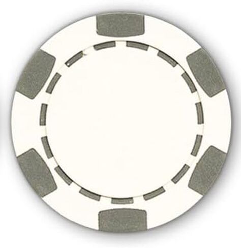 Da Vinci 6 Spot Clay Composite 11.5 Gram Poker Chips ، 100 رقائق فارغة للطباعة للأشعة فوق البنفسجية مباشرة أو ختم ساخن (أخضر) in Kuwait