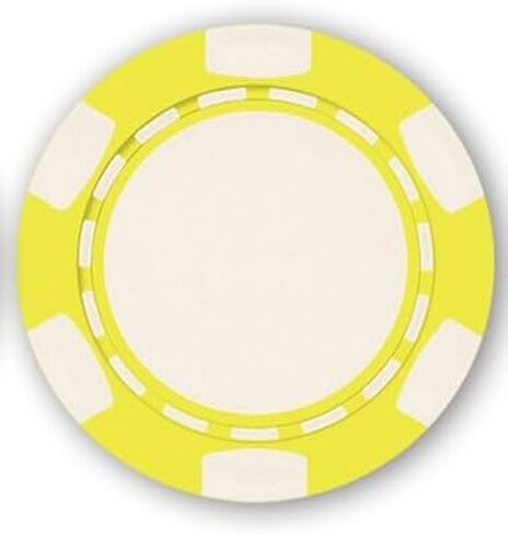 Da Vinci 6 Spot Clay Composite 11.5 Gram Poker Chips ، 100 رقائق فارغة للطباعة للأشعة فوق البنفسجية مباشرة أو ختم ساخن (أخضر) in Kuwait