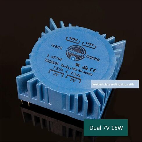 مزدوج 7V 15W مربع مربع ثنائي الفينيل متعدد الكلور محول حلقة اللوحة الختم 15VA in Saudi Arabia