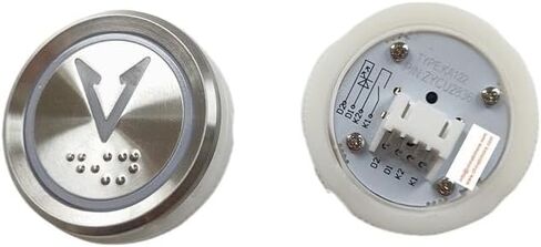 KA122 Elevator Round Push Button Lift Spare Parts White Light UP & Down in Saudi Arabia