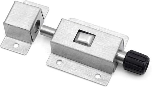 Stainless Steel Automatic Bolt Theft Door Bolt Locking Door Buckle Spring Bolt Door Locks Latch 1Pcs in Saudi Arabia