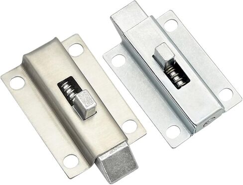 Door Bolt Latch Zinc Alloy Security Automatic Window Gate Spring Bounce Lock Hardware 1Pcs(Xk1003-2-304) in Saudi Arabia