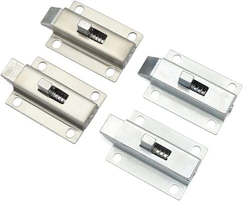 Door Bolt Latch Zinc Alloy Security Automatic Window Gate Spring Bounce Lock Hardware 1Pcs(Xk1003-2-304) in Saudi Arabia