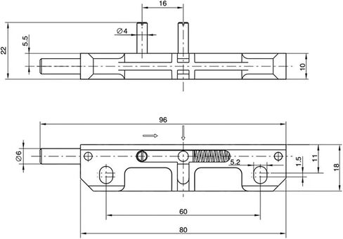 Zinc Alloy Automatic Spring Latch for Door of Equipment Door Bolt 1Pcs(Mx02r) in Saudi Arabia