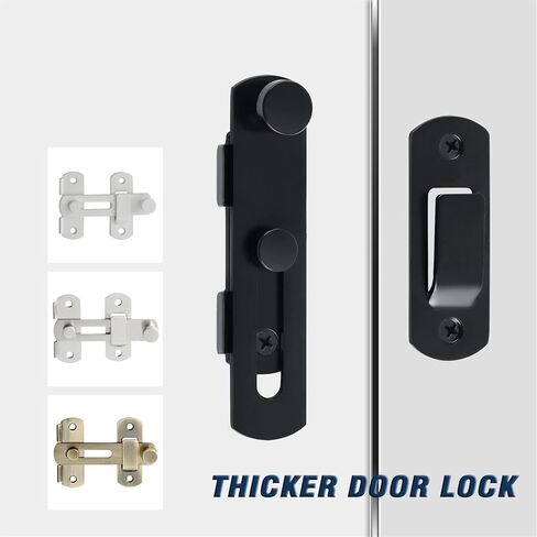 Thicker Door Lock Slide Gate Latch Tiny Door Bolt Stainless Steel for Wooden Garden Shed Locks 1Pcs(Antique Bronze) in Saudi Arabia