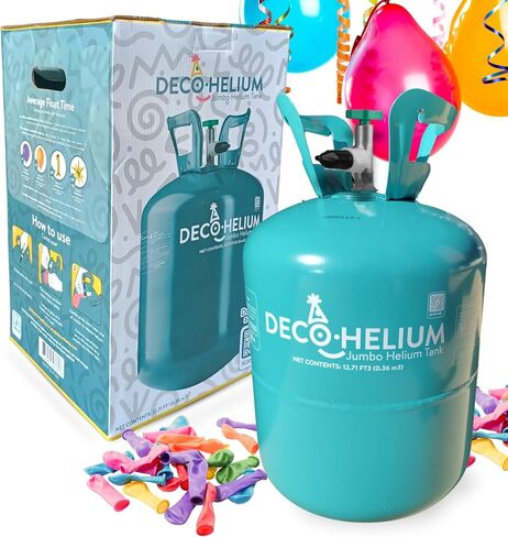 by DECOCHAMP Helium Jumbo Tank - 12.7 Cu Ft Helium Tank for Balloons at Home Balloon Inflator for Party Decorations Up to 50 Balloons Helium Balloon Pump in Saudi Arabia