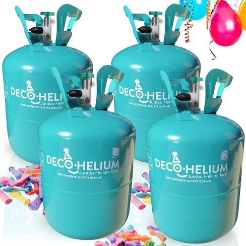by DECOCHAMP Helium Jumbo Tank - 12.7 Cu Ft Helium Tank for Balloons at Home Balloon Inflator for Party Decorations Up to 50 Balloons Helium Balloon Pump in Saudi Arabia