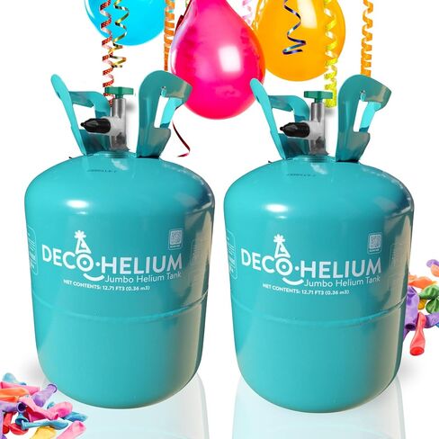 by DECOCHAMP Helium Jumbo Tank - 12.7 Cu Ft Helium Tank for Balloons at Home Balloon Inflator for Party Decorations Up to 50 Balloons Helium Balloon Pump in Saudi Arabia