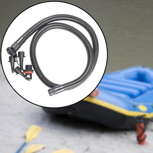 Inflatable Air Pump Hose Adaptor Spare Inflation Pump Hose 120cm Black PP Inflatable Boat Accessories in Saudi Arabia