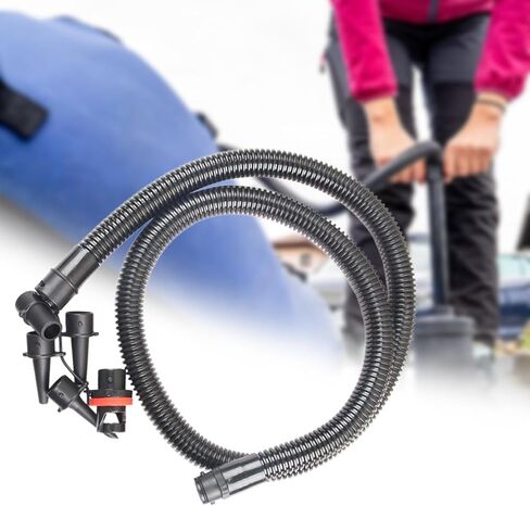 Inflatable Air Pump Hose Adaptor Spare Inflation Pump Hose 120cm Black PP Inflatable Boat Accessories in Saudi Arabia