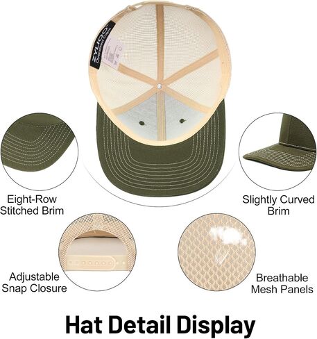 Zylioo Oversize XXL/XL Trucker Hats, Large Snapback Mesh Cap,Cool Summer Cap for Big Heads,Gaint 2 Tone Travel Cap in Saudi Arabia