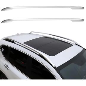 OCPTY Roof Rack Side Rails Fit for Nissan Rogue 2014 2015 2016 2017 2018,for Nissan X-Trail 2014 2015 2016 2017 2018 Cargo Bars for Cargo Carrier Bag Luggage Kayak Canoe Bike Snowboard Skiboard