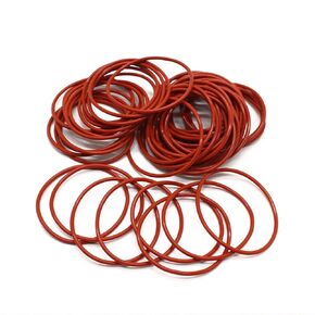 30 PCS O-Rings Silicone Round Seal Grommets 72.3mm OD 67mm ID 2.65mm Width O Rings Washer Sealing Ring Gasket Red