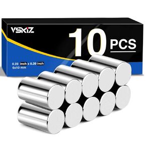 Magnetic Cylinder, 20Pcs Strong Cylinder Rod Magnets Round Disc Crafting Sticker Holder Lifter Fastener Magnets Multi-use Permanent Rare Earth Magnets for Crafts, Fridge, Whiteboard