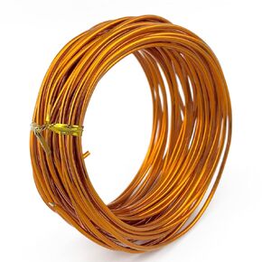 11 Yard Aluminum Wire Bendable Metal Wire Jewelry Craft Wire Beading Floral Making Jewelry Making Doll Making (12 Gauge, Brown)