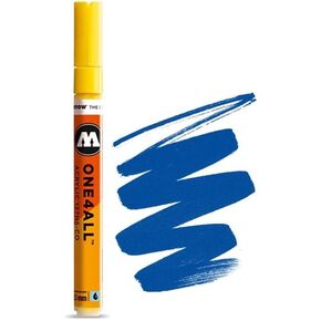 MOLOTOW ONE4ALL Acrylic Paint Marker, 1.5mm, True Blue, 1 Each (127.406)