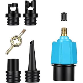 محول مضخة لوح التجديف، محول صمام SUP للمواد المطاطية مع 4 فوهات صمام هواء تقليدية، ملحق مضخة هواء لمضخة لوح التجديف، سرير قابل للنفخ لقارب التجديف in Kuwait