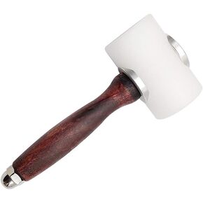 Leather Carving Hammer, DIY Leathercraft Mallet, Cowhide Sew Club DIY Leathercraft Wooden Mallet Wood Handle (T-Head)…