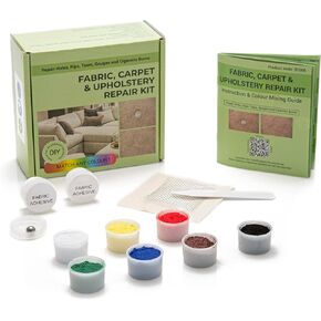 Glass Polish 91006 DIY Fabric, Carpet & Upholstery Repair Kit for Small Holes, Cuts, Rips, Tears & Burn marks